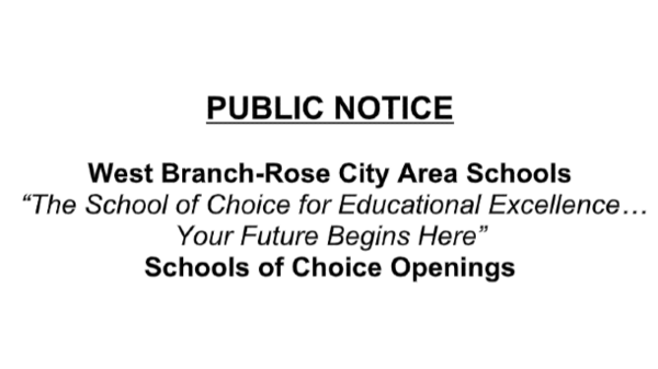 Public Notice of Schools of Choice Openings